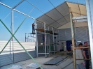 namiot 20x11, wysokość 6 m ze ścianami z blachy trapezowej
